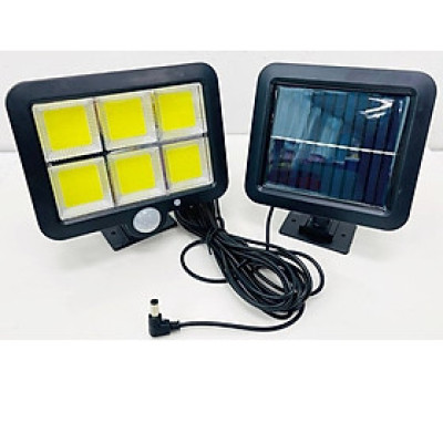 Bộ Đèn Năng Lượng Mặt Trời Siêu Sáng COB 6 Led F120 16x14cm Kèm Giá Đỡ Và Remote Điều Khiển