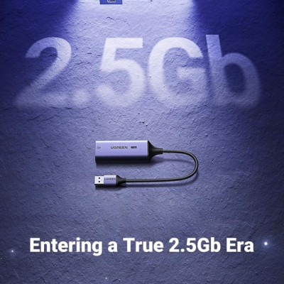 Cáp chuyển đổi USB-A 3.0 sang RJ45 2.5 Gigabit Ugreen 25051 - Hàng chính hãng