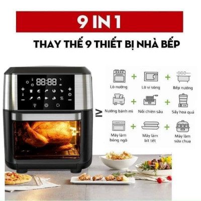 NỒI CHIÊN NƯỚNG KHÔNG DẦU 5.2L/ 8L /9L/ 10L/ 10.5L/12L NINESHIELD CÔNG NGHỆ TIÊN TIẾN HOT NHẤT 2022 - HÀNG NHẬP KHẨU