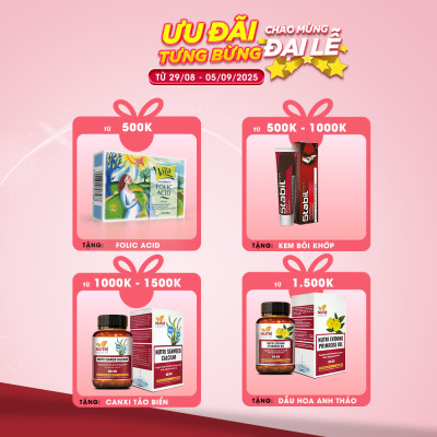 COMBO TIỀN MÃN KINH: Viên Nội Tiết Hyper Evening Primrose Oil 60 Viên+ Canxi Hữu Cơ Nutri Seaweed Calcium 60 Viên