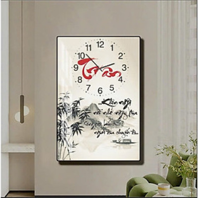 (ẢNH THẬT) Tranh đồng hồ tráng gương tri ân thầy cô giáo 2 làm quà tặng kèm pin và đinh treo