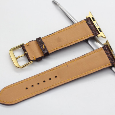 DÂY DA ĐÀ ĐIỂU THẬT HANDMADE HÀNG CHÍNH HÃNG SONGHAN LEATHER , DÂY ĐEO THAY THẾ DÀNH CHO APPLE WATCH PHÙ HỢP CÁC DÒNG SERIES 1-2-3-4-5-6-SE-7 38mm 40mm 41mm 42mm 44mm 45mm   AWOS-01