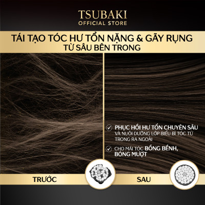 Mặt Nạ Tóc Cao Cấp Phục Hồi Hư Tổn TSUBAKI (180g)