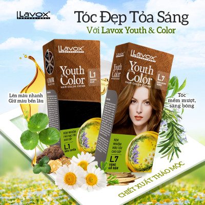 Nhuộm Phủ Bạc Cao Cấp Lavox 60ml x 2 - L2 - Nâu Đen