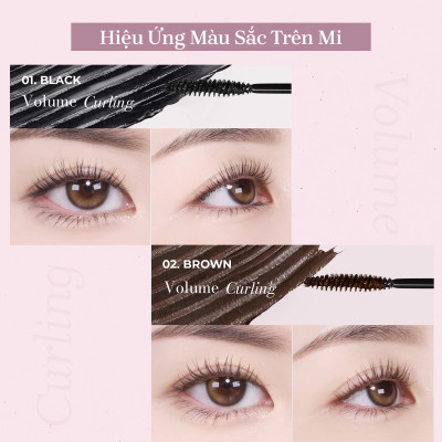 Mascara Chuốt Dày Mi Định Hình Mi Tốt Mude Inspire Volume Curling Mascara (8ml)