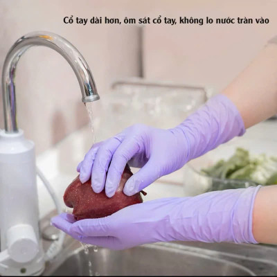 Bộ 20 Chiêc găng tay cao su dài 35,5cm Rửa Bát, Chống Nước, Không Mùi - HÀNG CHÍNH HÃNG MINIIN