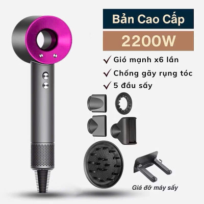 Máy Sấy Tóc Nóng Lạnh 2 Chiều Công Suất 2200W ION Âm - Giảm Tóc Hư Tổn - HÀNG CHÍNH HÃNG MINIIN