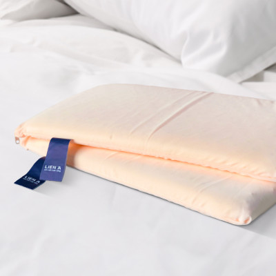 Gối nằm cao su thiên nhiên em bé Liên Á Oval + Kèm áo gối cùng kích thước .