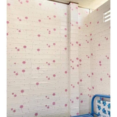 Bộ 20 Tấm Xốp Dán Tường 3D Hoạt Hình Bồ Công Anh Dễ Thương, Dày Dặn Chống Va Đập