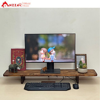 Kệ kê màn hình máy tính bằng gỗ, Kệ gỗ kê màn hình máy tính Gaming Anzzar-03
