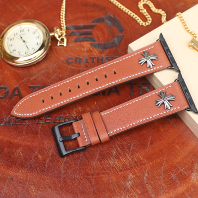 Dây da cho đồng hồ Apple Watch Da Bò Pullup - Rivet chữ thập Khóa Thép 316L Dành Cho Series SE 7| 6 | 5 | 4 | 3 | 2 | 1 - Hàng chính hãng