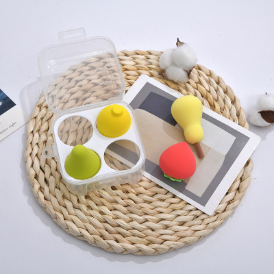 Set hủ bông tán phấn 4 món  , tán phấn siêu mềm mại hình  trái cây ,giọt nước , có độ đàn hồi cao , dẻo ,không bị biến dạng ,nhiều màu sắc cute xinh xắn đáng yêu