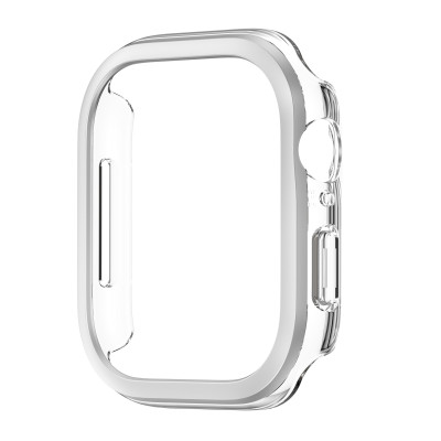 Ốp Case PC Trong Suốt Viền Màu cho Apple Watch Series 10 Size 42mm/46mm - Hàng Chính Hãng