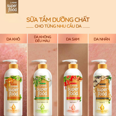 SỮA TẮM LASHE SUPERFOOD 610G
