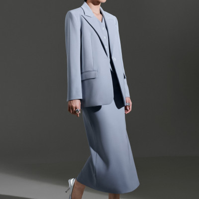 Áo Blazer dáng suông Xavia thiết kế cao cấp WHITE CHIC