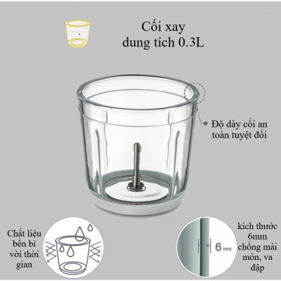 Máy Xay Thịt Ăn Dặm 6 Lưỡi SEKA SK1396 - Hàng Chính Hãng
