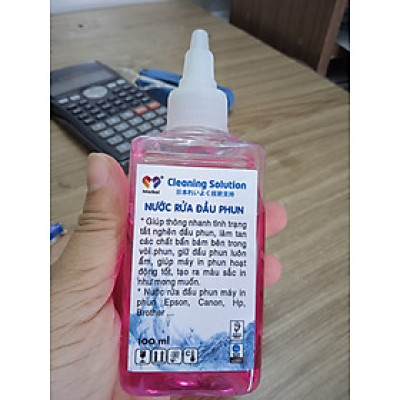 Nước rửa đầu phun, dung dịch ngâm đầu in dành cho máy in phun màu Epson, Brother, HP, Canon