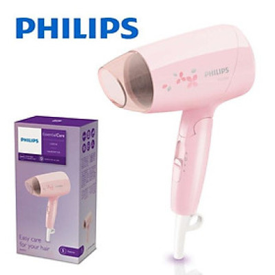 Máy Sấy Tóc Philips BHC010, Công Suất 1200W - Thiết Kế Gập, Du Lịch - Hàng Chính Hãng