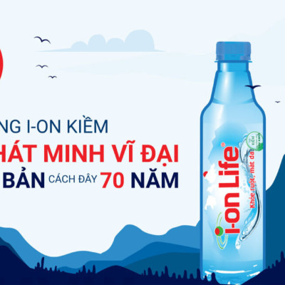 Nước uống ion kiềm thương hiệu ionLife 330ml thùng 24 chai công nghệ Nhật bản khỏe ruột mát da