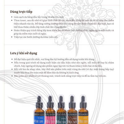 MSE100 Super Essence VC - Tinh chất mờ nám sáng da Vitamin C 30ml – Mōly Beauty