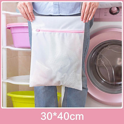 Túi Giặt Áo Ngực Quần Lót Lưới Khoá Kéo Cố Định 15CM Phân Loại Chống Rối Quần Áo Có Lỗ Treo