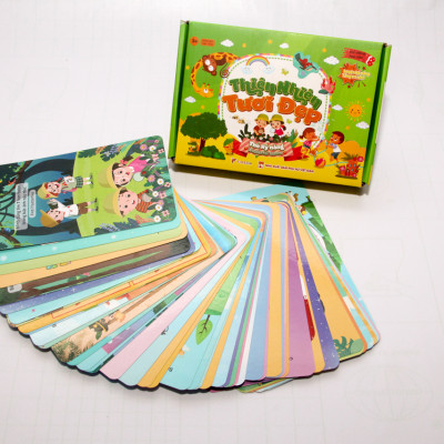 Bộ thẻ trò chơi kỹ năng - Thiên nhiên tươi đẹp (100 trò chơi phát triển trí não đa dạng chủ đề cho bé)