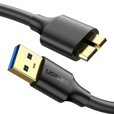 Ugreen UG10843US130TK 2M màu đen cáp USB 3.0 A ra Micro B - HÀNG CHÍNH HÃNG