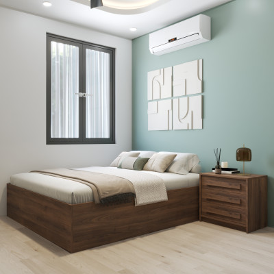HAPPY FURNITURE , Giường không đầu giường RUBEL, GNG_222 GNG_223 GNG_224 GNG_225 , 203cm x 40cm DxC