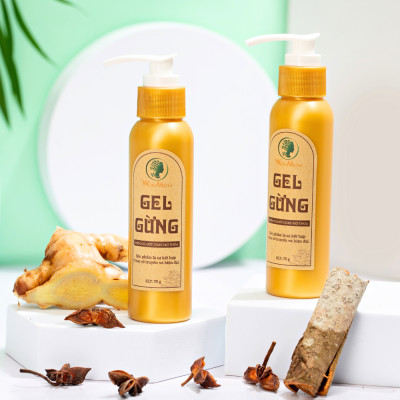 Combo 1 gel gừng giảm eo + 1 hộp thảo mộc vệ sinh cho mẹ Wonmom