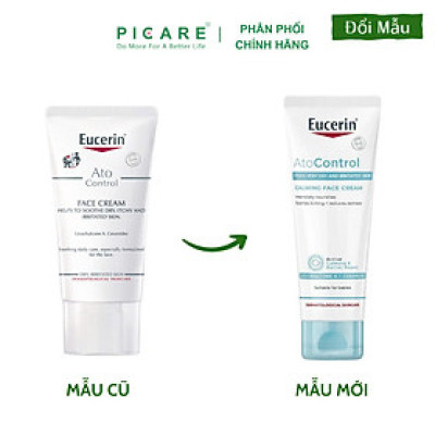 Kem dưỡng da mặt chàm khô Eucerin AtoControl Face Cream 