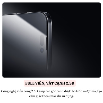 Cường lực Full viền kèm khung cho iPhone 16 Pro Max / 16 Pro hiệu Nillkin CP+ PRO Phủ Nano, vát cạnh 2.5D, lớp Olephobic - Hàng nhập khẩu
