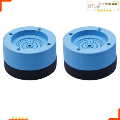 Combo 04 Đế chống rung máy giặt + 10 Bóng giặt cầu gai quần áo HT SYS
