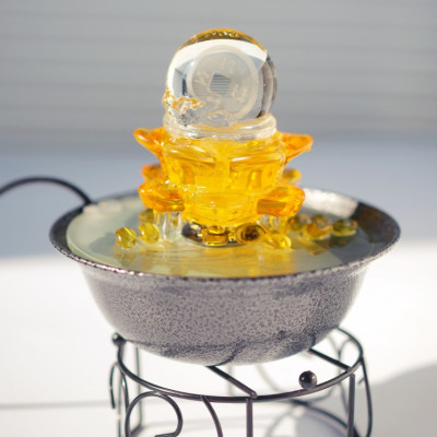 Thác Nước Phong Thủy Ngọc Cát Tam Tài Trang Trí Decor Phòng- Art house_ Hàng chính hãng