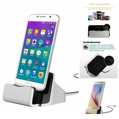 Dock sạc kiêm giá đỡ đa năng cho điện thoại - cổng sạc Micro USB