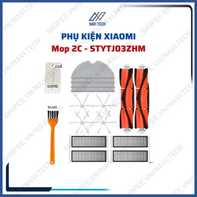 Phụ kiện chổi lăn, chổi chính, khăn lau, giẻ lau, chổi cạnh, phụ, lọc bụi robot hút bụi Mop 2C STYTJ03ZHM