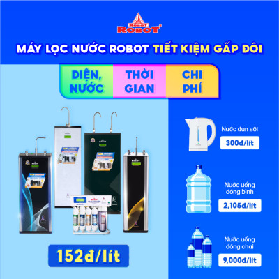 Máy Lọc Nước ROBOT Nóng Nguội Spring Pro 9GH-UR Sử Dụng Công Nghệ R.O + U.F - Hàng Chính Hãng