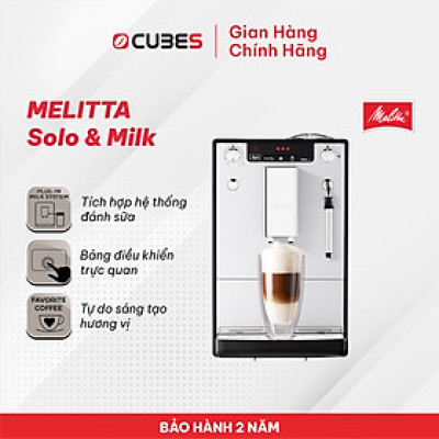 Máy pha cà phê tự động Melitta Caffeo Solo & Milk- Hàng nhập khẩu chính hãng 100% từ thương hiệu Melitta, Đức