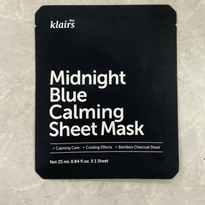Mặt Nạ Làm Dịu Da Klairs Mignight Blue Calming Sheet Mask 25ml