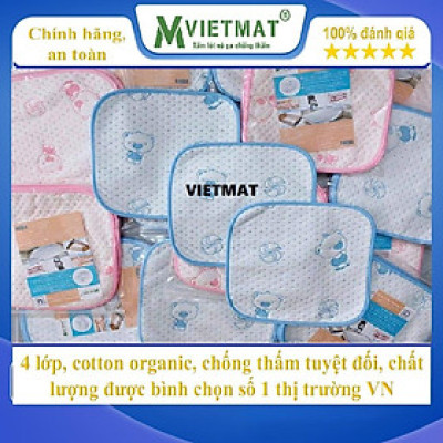 Tấm lót chống thấm cho bé VIETMAT 4 tấm size 30x30cm