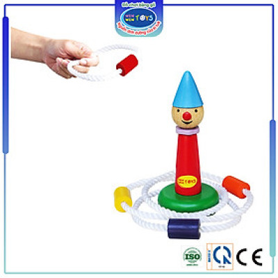 Đồ chơi gỗ Thảy vòng chú hề | Winwintoys 63082 | Phát triển khả năng phán đoán và khéo léo | Đạt tiêu chuẩn CE và TCVN