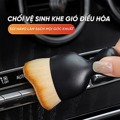 Chổi Vệ Sinh Nội Thất, Khe Gió Điều Hòa Ô Tô Mini Lông Siêu Mềm | Chổi Dùng Để Quét Bụi Nội Thất Ô Tô, Quét Bụi Máy Tính Tiện Dụng, Lông Chổi Siêu Mềm Không Gây Trầy Xước Bề Mặt