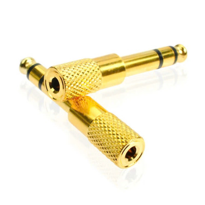 Đầu jack chuyển đổi âm thanh từ cổng 3.5mm cái sang cổng 6.5mm - Hàng chính hãng 