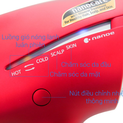 Máy Sấy Tóc Nanoe Panasonic EH-NA98RP645 - 1800W - Hồng - Hàng chính hãng - Bảo hành 12 tháng