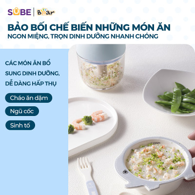 Máy xay ăn dặm 0.3L Bear GR-B03V8 - Hàng chính hãng