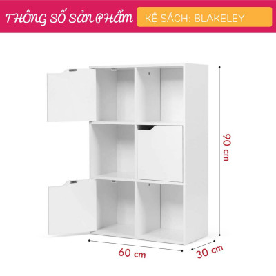 Kệ đựng sách nhỏ gọn cho gia đình SMLIFE Blakeley