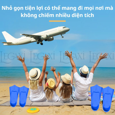 Chân Vịt Bơi Lội Silicon, Chân Nhái Lặn Biển Chuyên Nghiệp Bẻ Cong 90 Mềm Mại Cho Trẻ Em, Người lớn