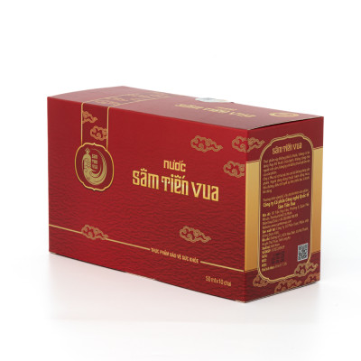Nước Sâm Tiến Vua - Thực Phẩm Cao Cấp Khẩu Vị Cung Đình - Chiết Xuất Từ Sâm Bố Chính, Nước Hồng Sâm Cùng 3 Vị Thảo Mộc