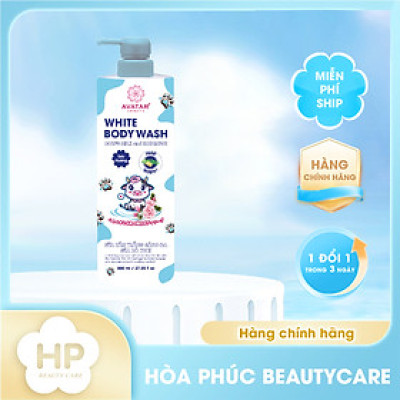 Sữa Tắm Trắng Sáng Da Sữa Bò Tươi Avatar White Body Wash 800 mL