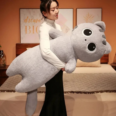 Thú nhồi bông mèo mắt to vô tri - Size từ 70cm đến 90cm - Quà tặng gấu bông mèo mắt tròn dễ thương - Gối ôm mềm mịn cho bé.