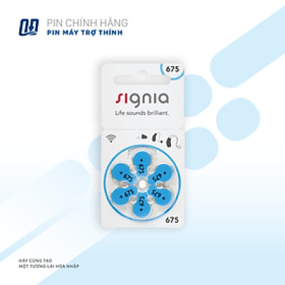 Pin máy trợ thính Signia 675